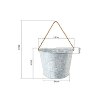Half Round Wall Planter Distressed Finish Rustic Hanging Planter Decorative