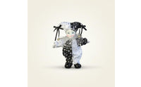 Handmade Ceramic Clown Doll Bright Colors Doll Poseable Adjustable Clown Figure for Collectors