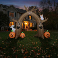 Outdoor Inflatable Spooky Tree Arch Giant Yard Decoration Lighted Decorations Eye-Catching for Pathway