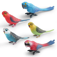 Realistic Parrot Bird Figurine Static Decoration Toy for Desktop