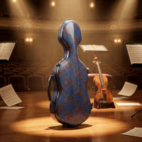 Full Size Violin Case Carbon-Fiber-Hard-Construction Violin Case Quilted for Violinists, Students, Rehearsals