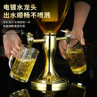 酒炮双头3L扎啤桶商用发光啤酒机酒塔酒吧ktv扎啤酒塔5L饮料桶