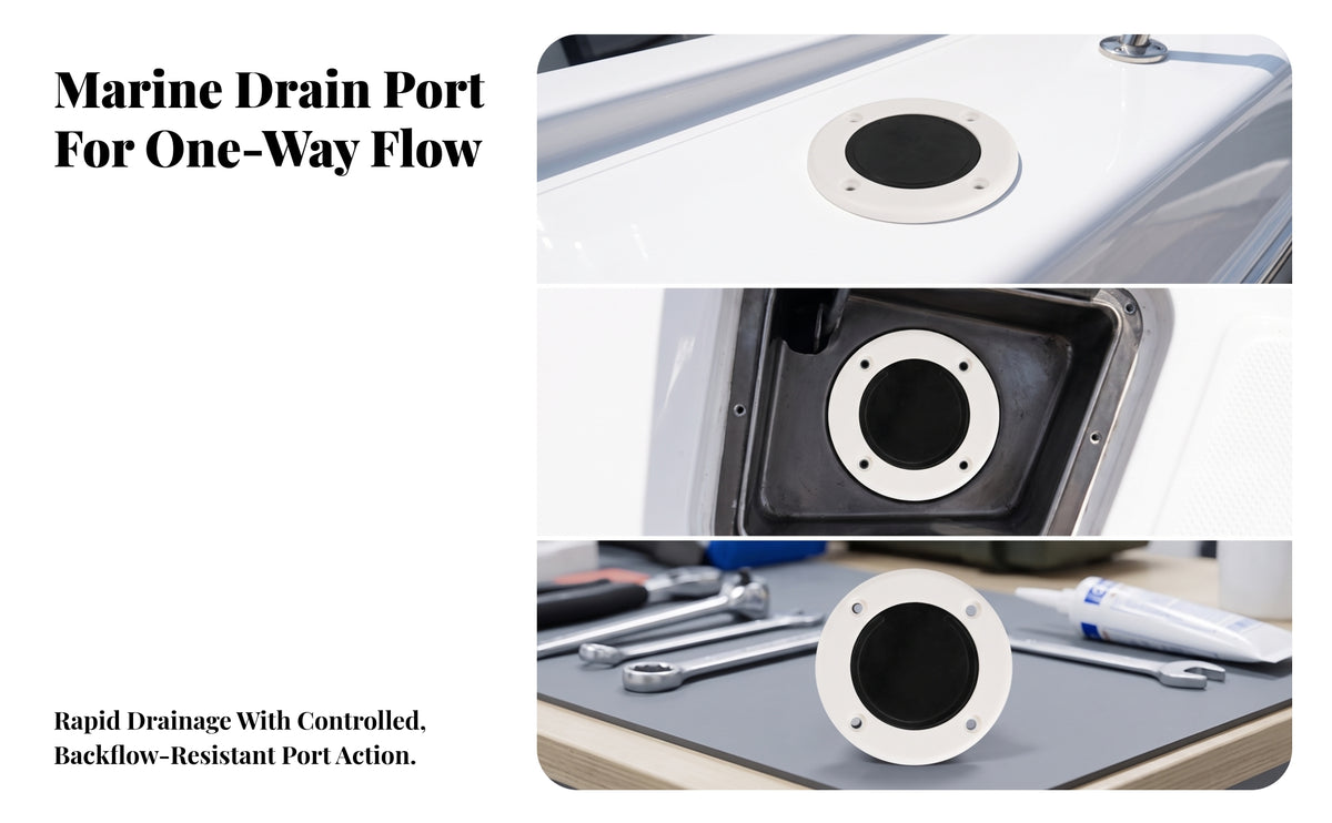 Screw-Mount Marine Drain Drain Port