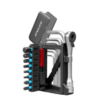 ENLEE Flip Ratchet Wrench Bicycle Repair Tool Set - Alloy Steel Multi-functional Kit