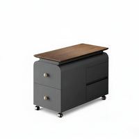 2-Tier Rolling Trolley Multi-Functional Side Table adaptable Use for Living Room