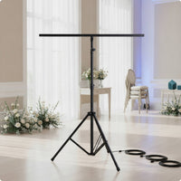 Telescoping Stage Light Stand Heavy-Duty Tripod Light Stand Floor-Standing Sturdy for Wedding DJs, Event Planners, Weddings, Live Shows
