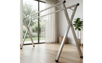 Floor-Standing Clothes Drying Rack Foldable Laundry Drying Rack Sturdy Portable for Bedroom