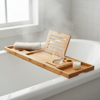 Bathtub Tray Wooden Bathroom Accessory Minimalist