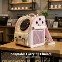 dome viewing portal Cat rearpack Ergonomic Straps Space Capsule Rucksack for Travelers