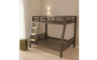 Space-Saving Metal Bunk Bed Double-Decker Bunk Bed Frame Industrial Furniture Heavy Duty for Teens, Students, Kids, Bedroom, Dorm Room, Hostel