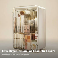 Desktop Vanity Case with Drawers Large Capacity Multi-Compartment Cosmetic Case