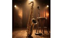 B♭ Tenor Saxophone Brass Tenor Saxophone with Embouchure Piece Comfortable Woodwind for Students, Lessons