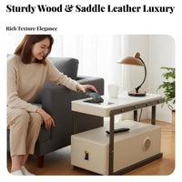 Multi-Functional Smart End Table Modern Design Household Furniture With Storage Drawer Nightstand space-saving for Homeowners, technology aficionados, Living Room, Apartment, Bedroom, Office
