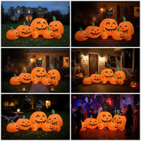 Yard Inflatable Cat on Pumpkin Outdoor Inflatable Pumpkin with Cat Holiday Lighted
