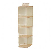 Hanging Closet Organizer Bag Space Saving Mesh Closet Organizer Collapsible