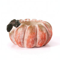 Pumpkin Planter Festive Pumpkin-Shaped Plant Pot Charming Container for Balcony