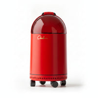 Rolling Trash Bin Vented Lower Rim Garbage Can with Lid Vertical Side Styling