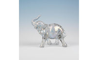 Iridescent Acrylic Elephant Figurine Sparkle Home Decor Collectible