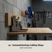 90 Degree Folding Locking Hinge, sturdy Duty Automatic Locking Bracket, Furniture Table DIY Hardware