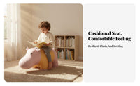 Cartoon Hippo Ottoman Multi-Functional creature Stool Soft Padded Seat for Parents
