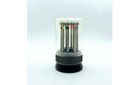 Screwdriver Set with Rotating Stand Dustproof Tool Different Sizes Tools for Watchmakers