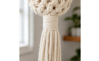 2 Pieces Macrame Plant Hanger Easy to Install Home Decor Indoor Outdoor Use