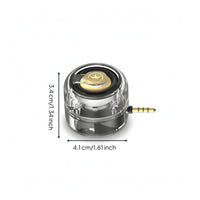 Speaker with 3.5mm Plug Compact Line-in Speaker Lightweight Mini for Travelers, Travel, Desk