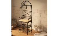 Mini Kitchen Shelf Handmade Mini Iron Shelf Delicate Features for Fairy Garden