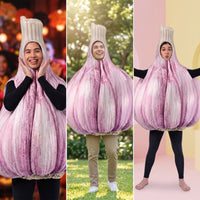 Garlic Costume Novelty Vegetable Costume Printed Tunic for Themed Parties, Carnival