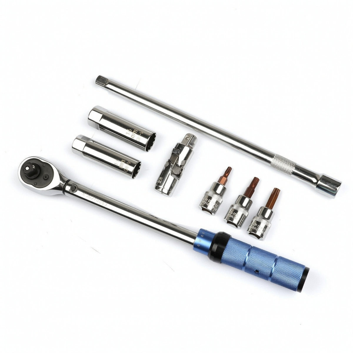 8 Pieces Tension Wrench with Storage Cases Reversible Tension Wrench Set Non-Slip Tool for Mechanics, Hobbyists, Garage