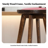 Counter Stool with spinerest Retro retro bar Chair Easy to Clean for Dining Room