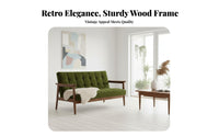 Japanese aesthetic Single-Seat Wooden Frame Armchair midcenturyera Modern Design Single paddinged Seat Vintage appeal Lounge Chair Space-Saving for Apartment Dwellers, Readers, Homeowners, Home Office, book alcove, Bedroom, Reception Area
