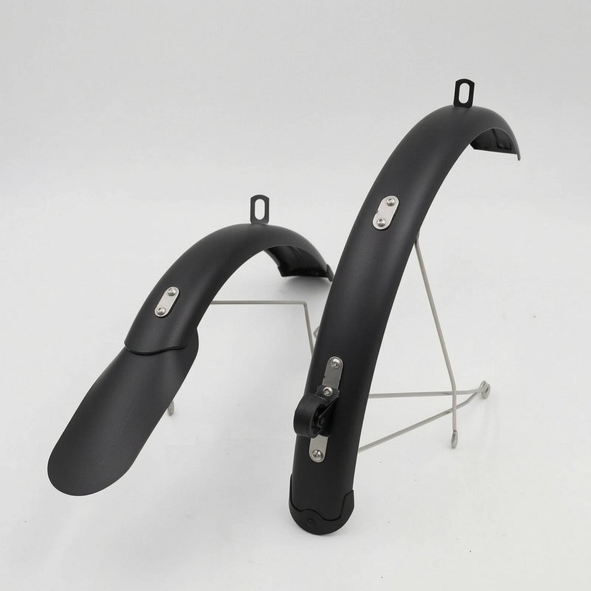 Curved Folding Bike Mudguard Set Complete Front and Rear Cycle Fenders Compact Front and Rear Mudguards Long-Lasting for Commuters