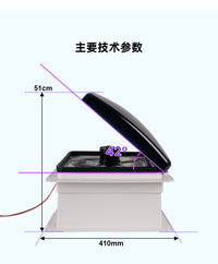 RV Exhaust Fan 12V for Caravan and Trailer, Manual Ventilation Fan, Rain and Insect Proof, Waterproof