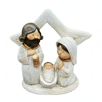 Nativity Family Scene Finish Nativity Figurine Large Star