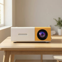 Compact Mini Display Device Portable Display Device with Distant Controller Control Lightweight Full Color for Families, Movie Nights