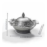 Ottoman Design Sugar Container Engraved Pattern Ornate Sugar Bowl Decorative