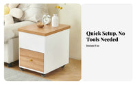 Convertible Lift-Top Table Nordic Aesthetic Lift-Top Rolling Desk