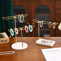 New Jewelry Display Stand with Earring and Necklace Organizer, Metal Holder