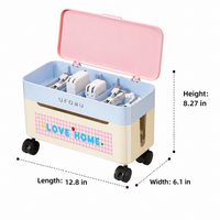 Cord Management Box, Large cord Tidy Box for Home, Ventilated Flip-Top Wire Organiser Box to Conceal Extension Cords