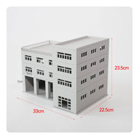 Multi Scale Garage Building Model Realistic Texture Parking Garage Model Collectible Piece DIY Building Kit Easy to Assemble for Collectors, Scene Display Display