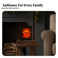 Electric Fireplace Lantern Flameless Fireplace Lantern No Heat Simulated Logs