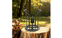 Open-Frame Manual Wood Splitter Portable Firewood Splitter Effective Tool Heavy-Duty for Campers, Camping