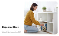 Collapsible Cube container Lightweight Collapsible textile Box With Handles for Parents