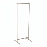 Single-Rod Clothes Stand Easy to Assemble Garment Rack Thickened Tubes Lightweight for Parents, Balcony, Dorm Room