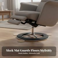 Round Recliner Grip Scratch-Resistant Round Recliner Pad Noise Reducing Furniture Grip Pad