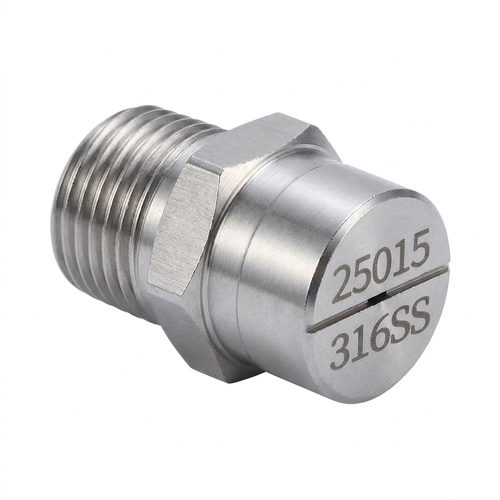 316 Stainless Steel Flat Tip, 1/4" Internal Thread, Pressure Washer Nozzle Replacement for Tough Cleaning Jobs, Industrial Cl