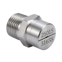 316 Stainless Steel Flat Tip, 1/4" Internal Thread, Pressure Washer Nozzle Replacement for Tough Cleaning Jobs, Industrial Cl