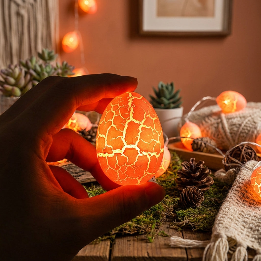 Easter Egg Battery Operated Atmosphere Lighting LED Easter Egg Lights Cute Design Holiday Decoration for Families, Party Planners, Home, Bedroom, Outdoor