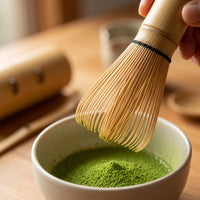 Japanese Matcha Whisk Set with Scoop - Portable Travel Tea Ceremony Kit